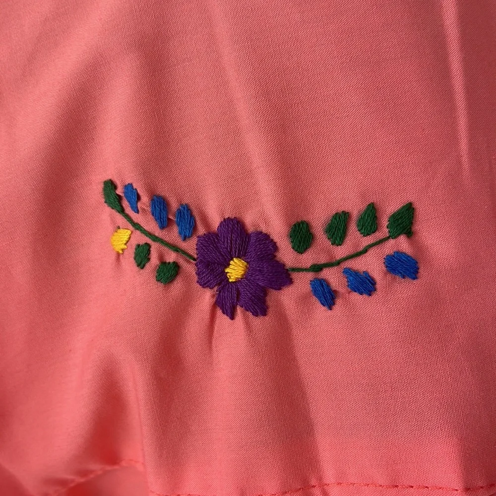 Multi color Hand embroidered  Womens DRESS  size MEDIUM - Picture 11 of 16